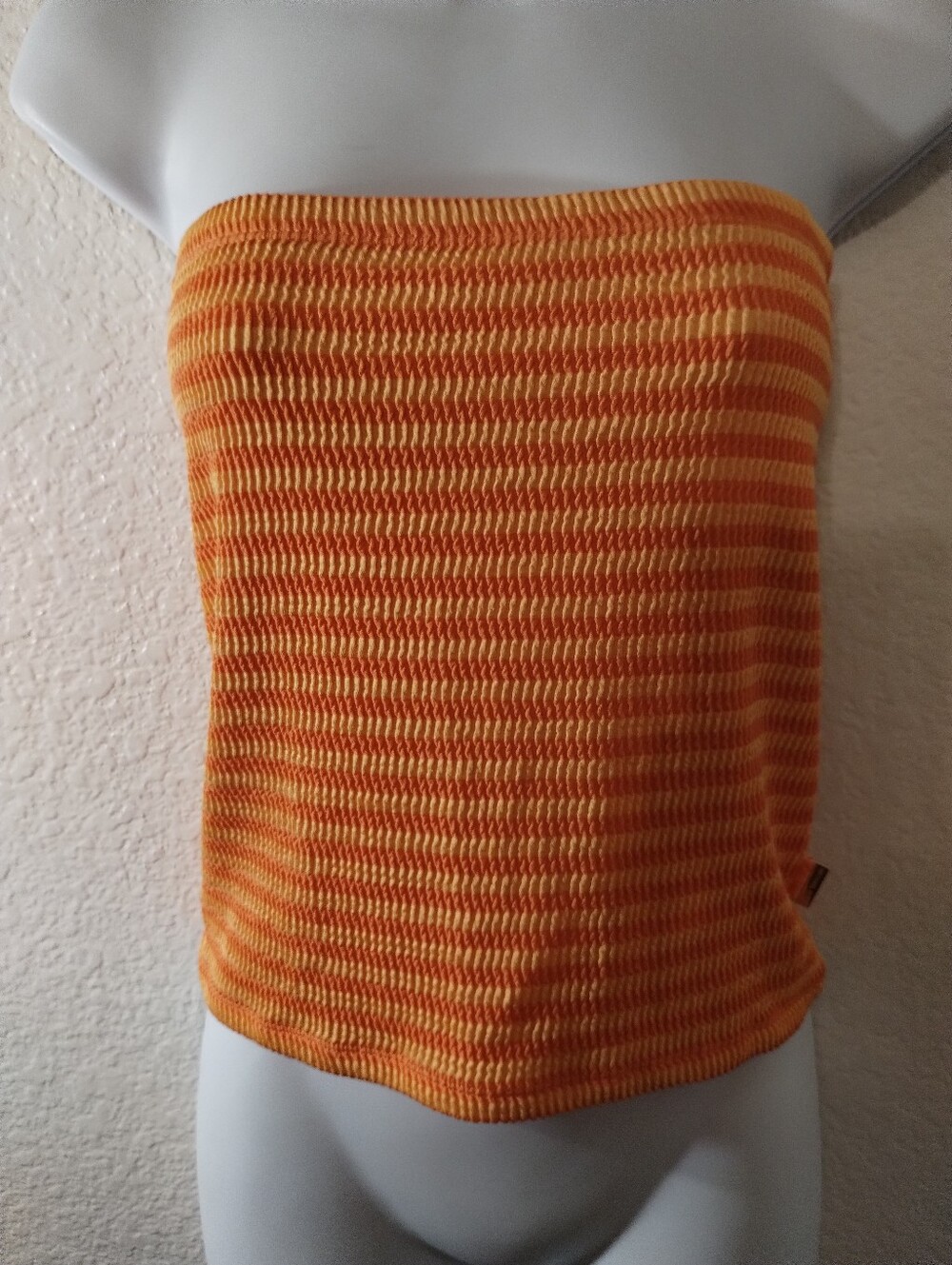 Michael Kors Tube Top Orange Stripe sz Small